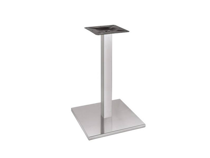 stainless steel table base square silver 304