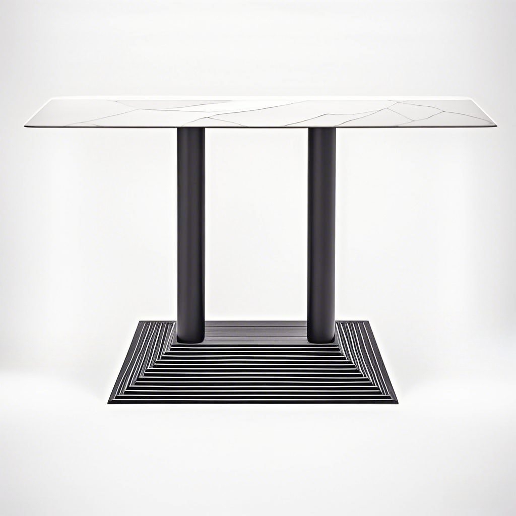 long table restaurant table double leg table frame black cast iron table base rectangle from Joycin China hospitality 
