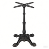 Ornate, vintage, old money, elegant retro style Semi-gloss, Black Cast Iron Table Base