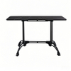 dining table restaurant table Ornate, 4 Legs, Vintage Style, French Flair, Black Cast Iron Table Base, Rectangle from Joycin