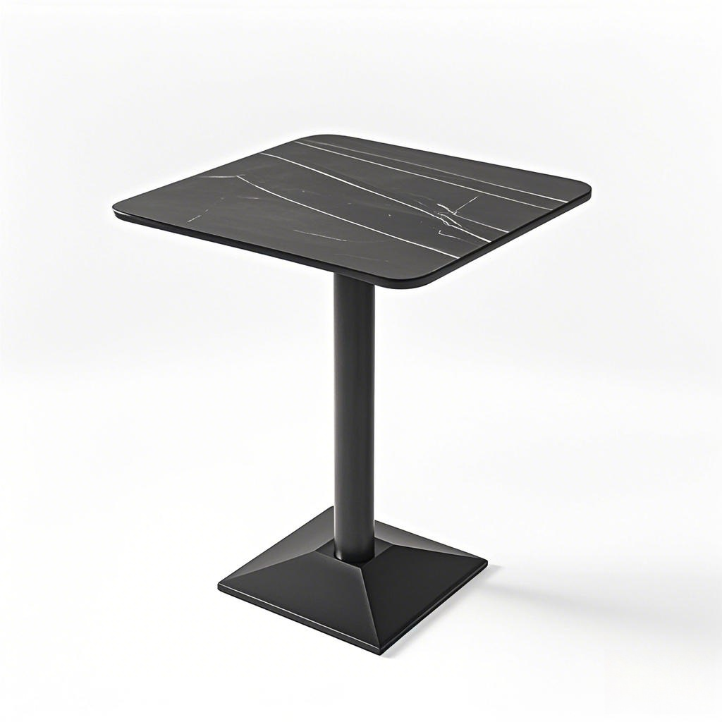 black square cafe table black square cast iron table base from Joycin China hospitality table manufacturer