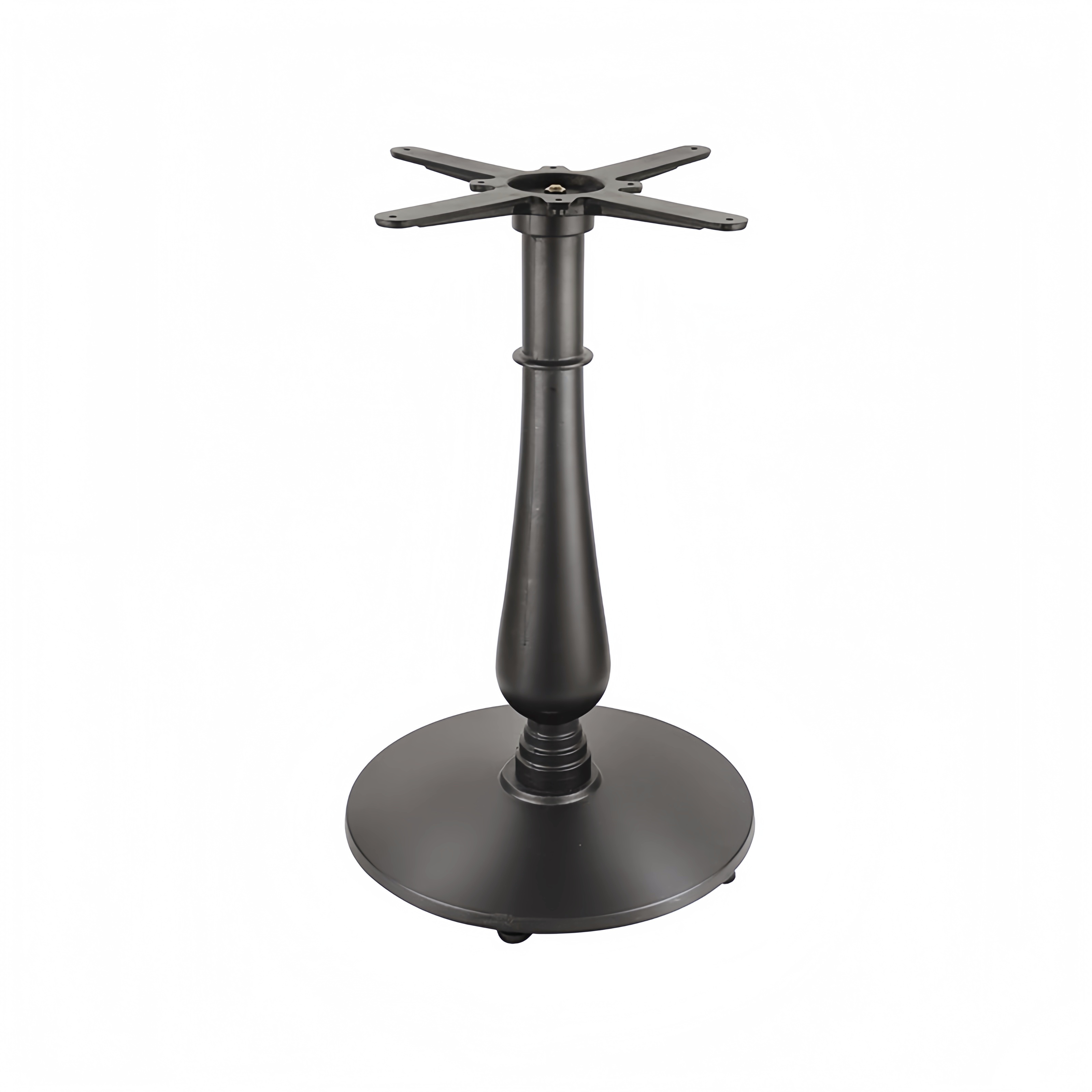 Antique, Vintage Style, Black Cast Iron Table Base with Vase Column, Round from Joycin China hospitality table manufacturer