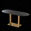 luxury long white dining reception table top gold golden stainless steel base china manufacturer