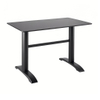dining table bistro table double legs table frame double support cast iron table base black 