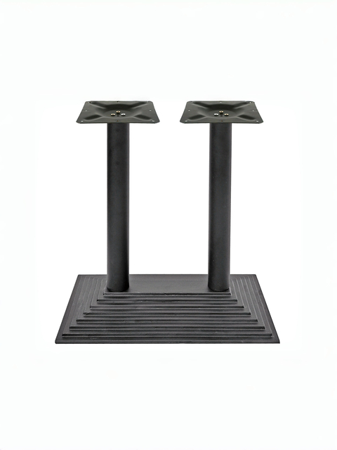 double leg table frame black cast iron table base rectangle from Joycin China hospitality table manufacturer