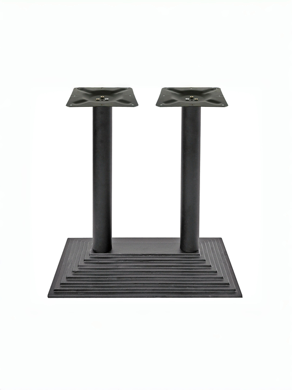 double leg table frame black cast iron table base rectangle from Joycin China hospitality table manufacturer