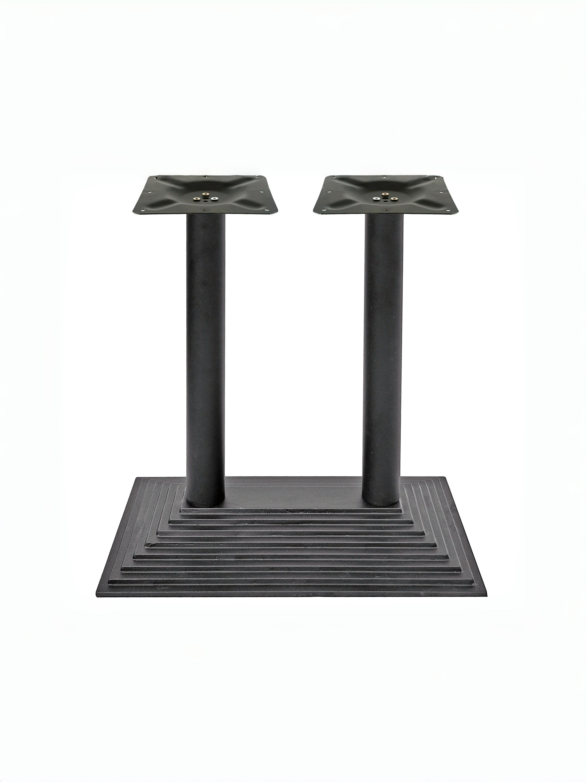 double leg table frame black cast iron table base rectangle from Joycin China hospitality table manufacturer