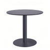 Modern style black round side table for home or office use