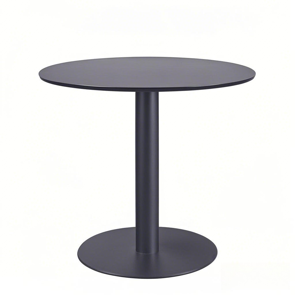 Modern style black round side table for home or office use