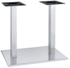 dining table Stainless Steel Table Base silver Counter Height dual column