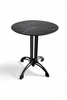 black round cafe table coffee table Ornate, 4 Legs, Vintage Style, French Flair, Black Cast Iron Table Base