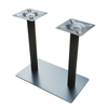 long table Black Double Leg Stainless Steel Table Base Rectangle style