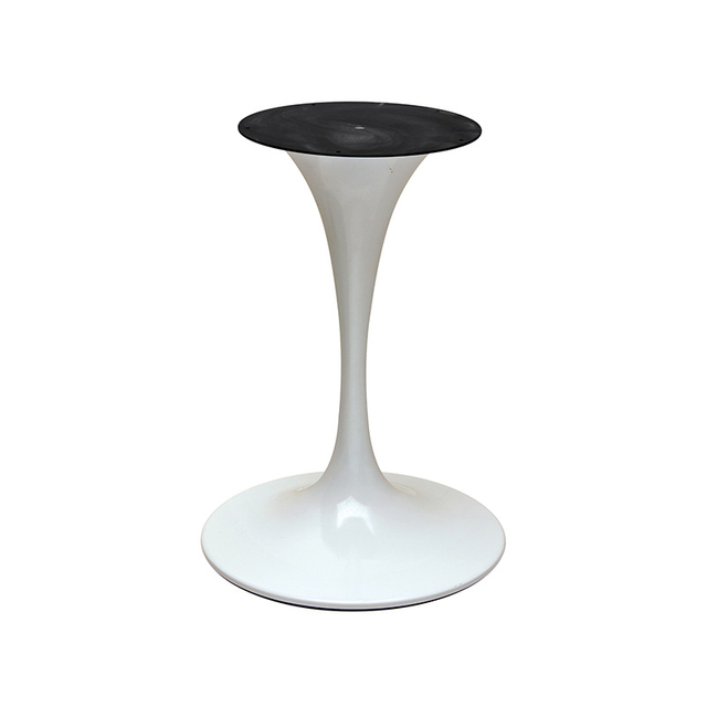 white Trumpet stainless steel table base from Joycin China hospitality table manufacturer
