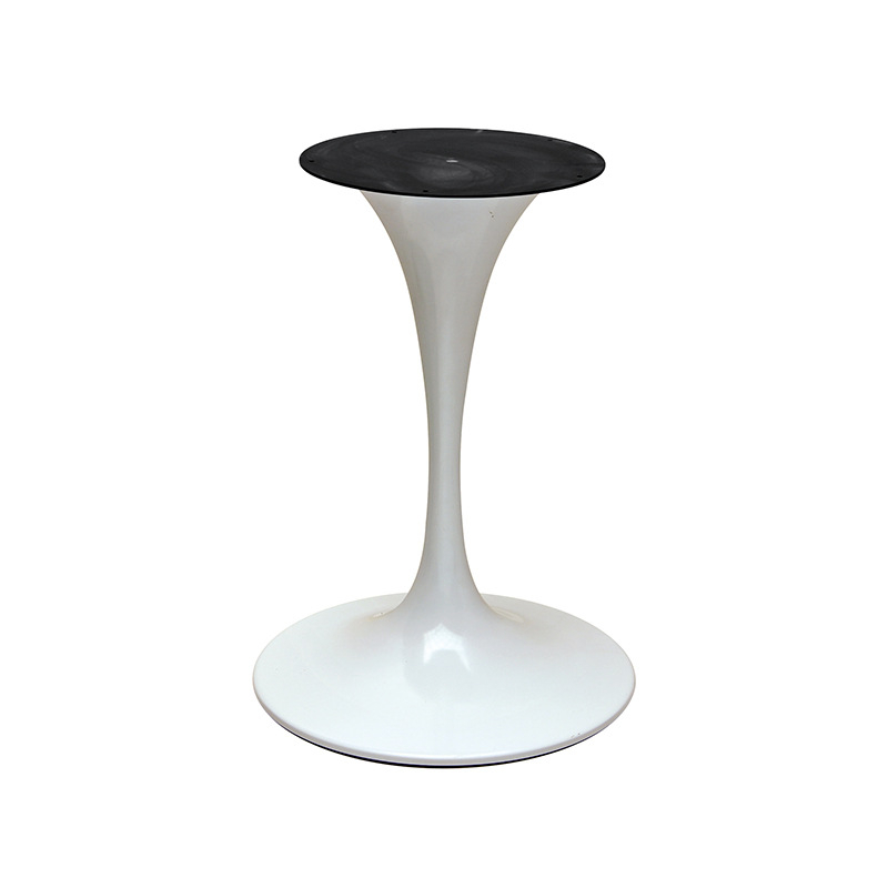 white Trumpet stainless steel table base from Joycin China hospitality table manufacturer