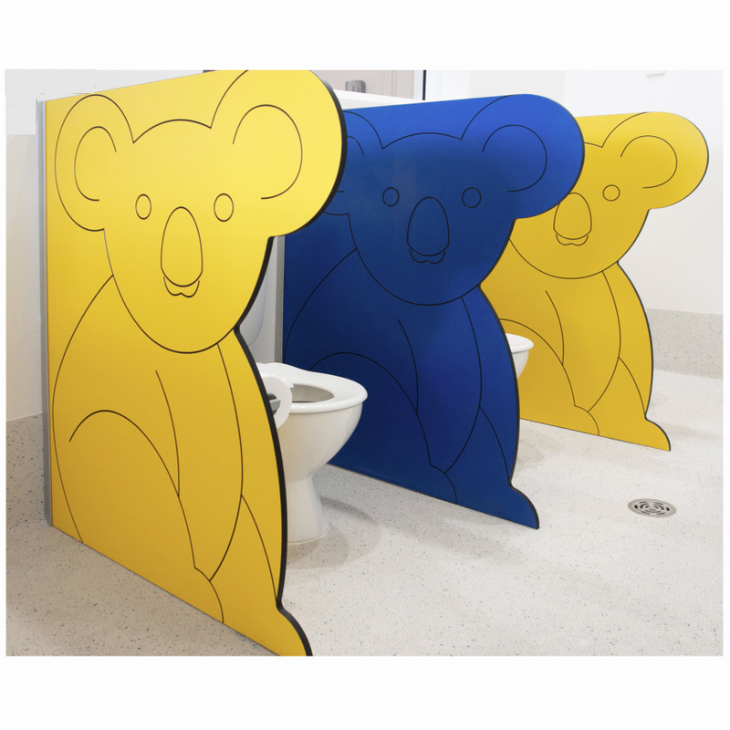 Kindergarten toilet cubicles