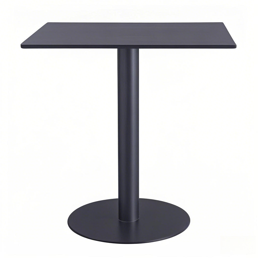 Modern style black round side table for home or office use