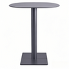 cafe table dining table modern round table Black Stainless Steel Table Base square 