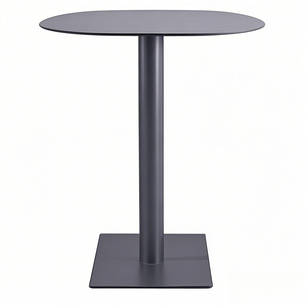 cafe table dining table modern round table Black Stainless Steel Table Base square 