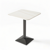 white square cafe table black square cast iron table base from Joycin China hospitality table manufacturer