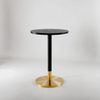 gold and black stainless steel table base Stylish Design vintage cafe table base round