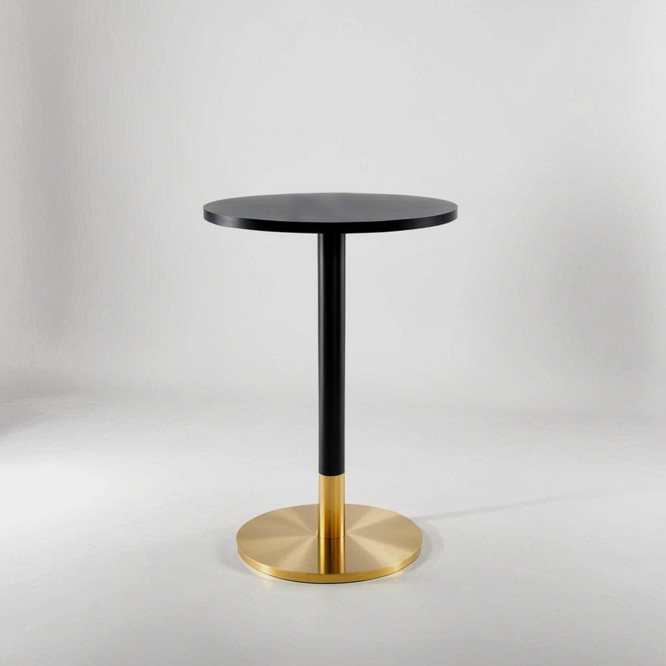 gold and black stainless steel table base Stylish Design vintage cafe table base round