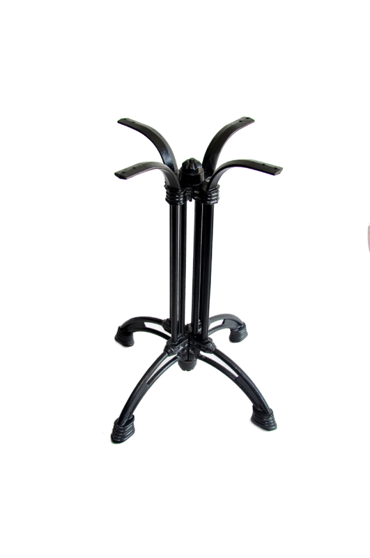 Ornate, 4 Legs, Vintage Style, French Flair, Black Cast Iron Table Base from Joycin China hospitality table manufacturer