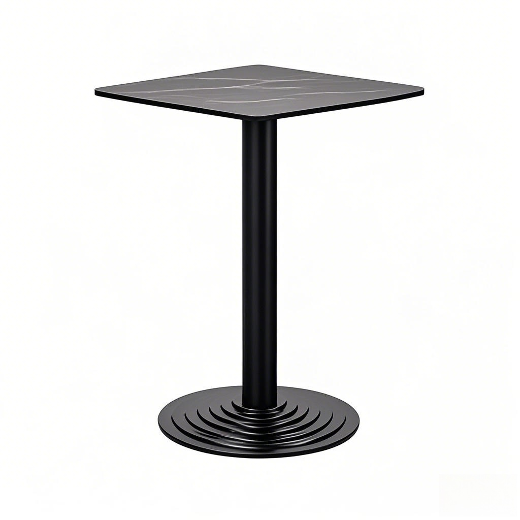 restaurant table dining table black square black cast iron table base from Joycin China hospitality table manufacturer