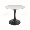 white round cafe table trumpet Cast Iron table base from Joycin China hospitality table manufacturer