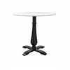 white dining table coffee table Antique,4 Legs, Vintage Style, Black Cast Iron Table Base with Vase Column from Joycin China 