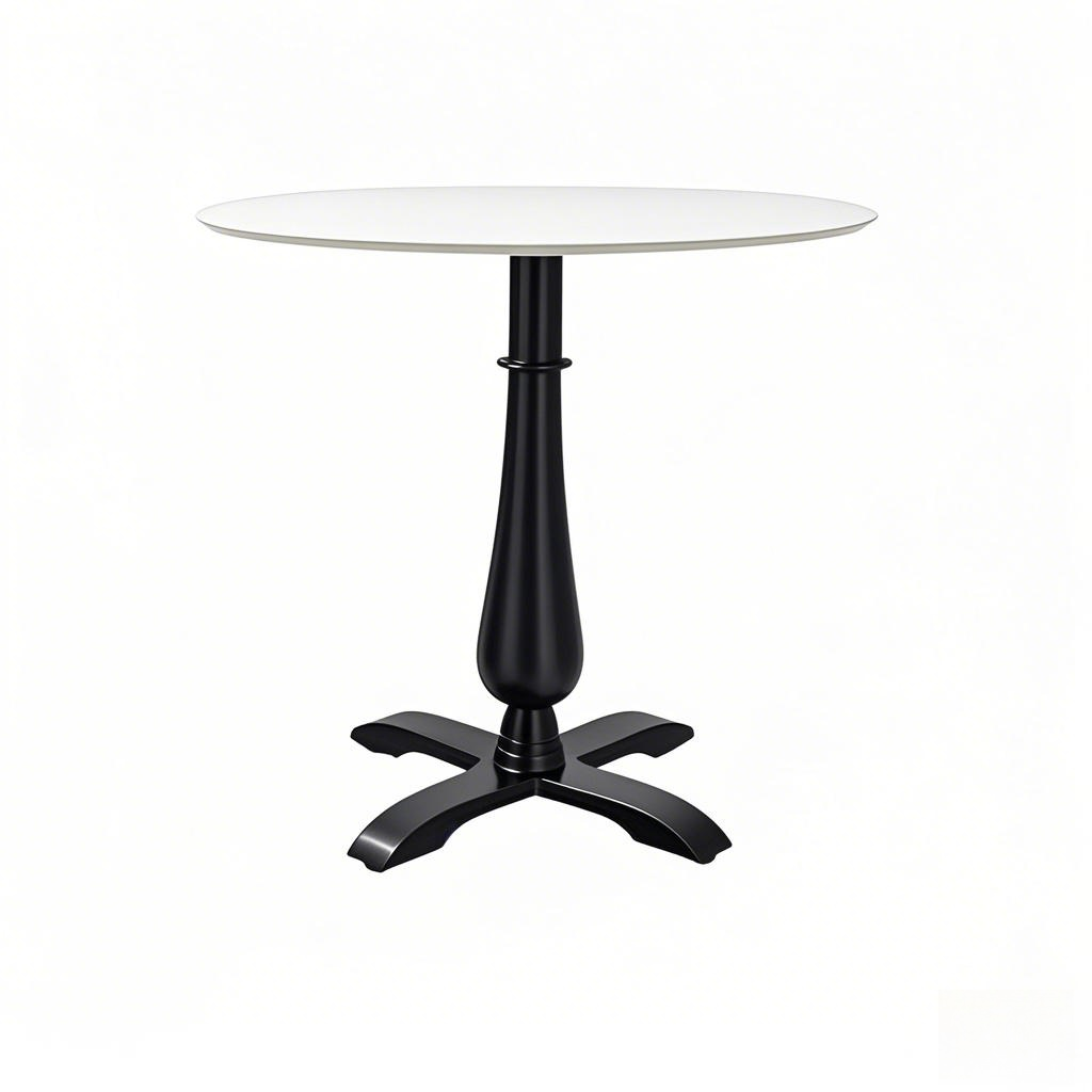 white dining table coffee table Antique,4 Legs, Vintage Style, Black Cast Iron Table Base with Vase Column from Joycin China 