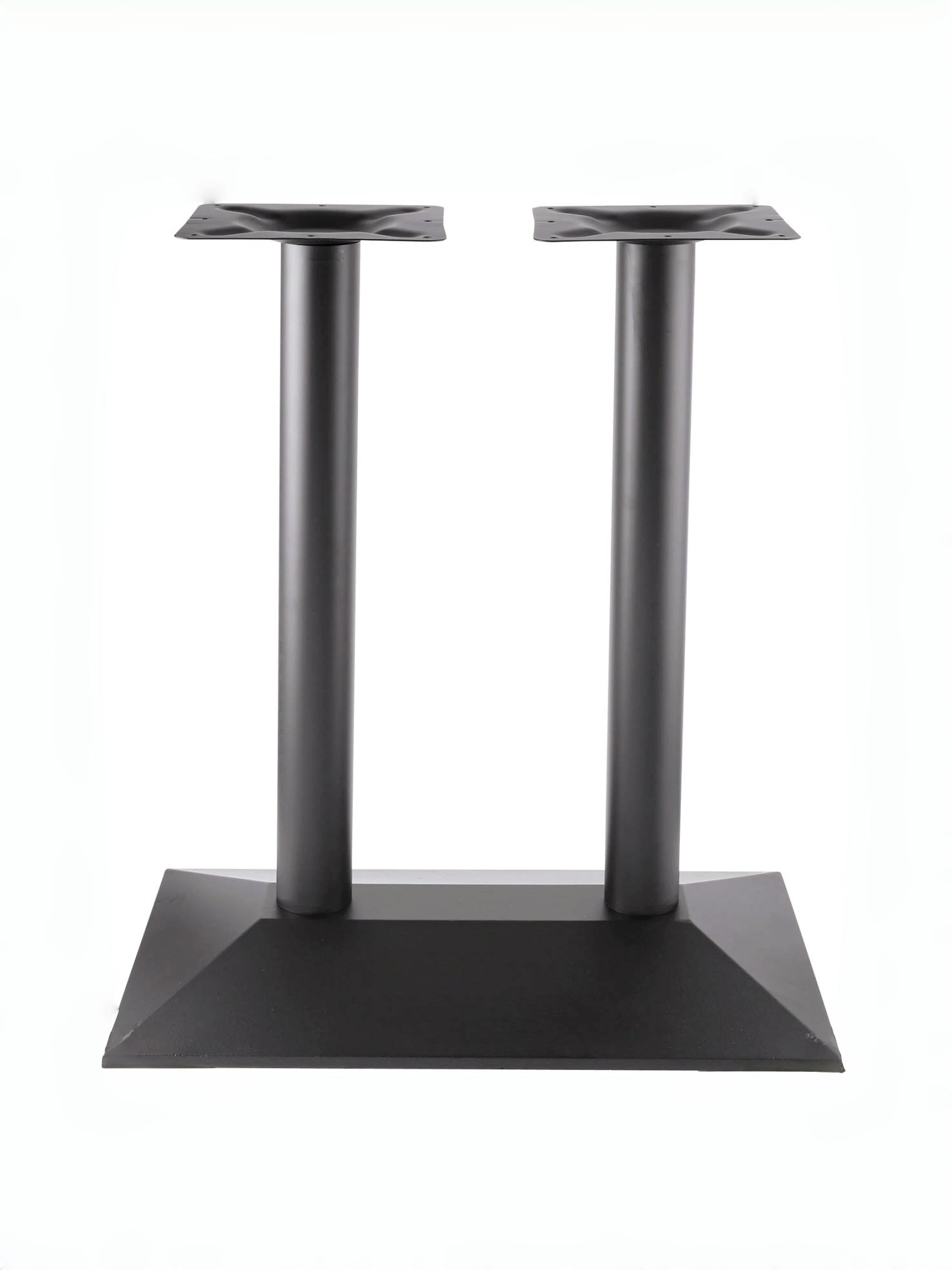black double leg table frame cast iron table base rectangle from Joycin China hospitality table manufacturer