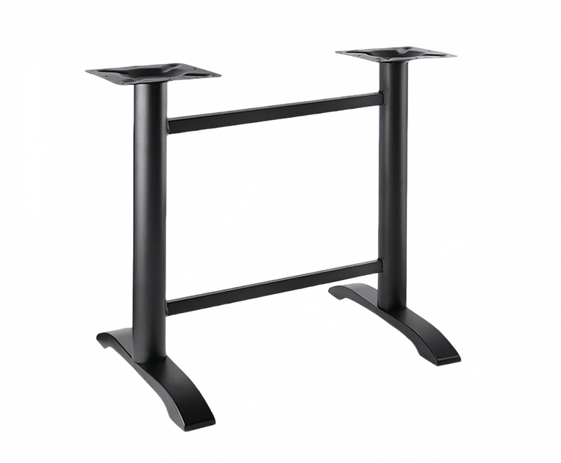 double table legs double frame cast iron table base black from Joycin China hospitality table manufacturer