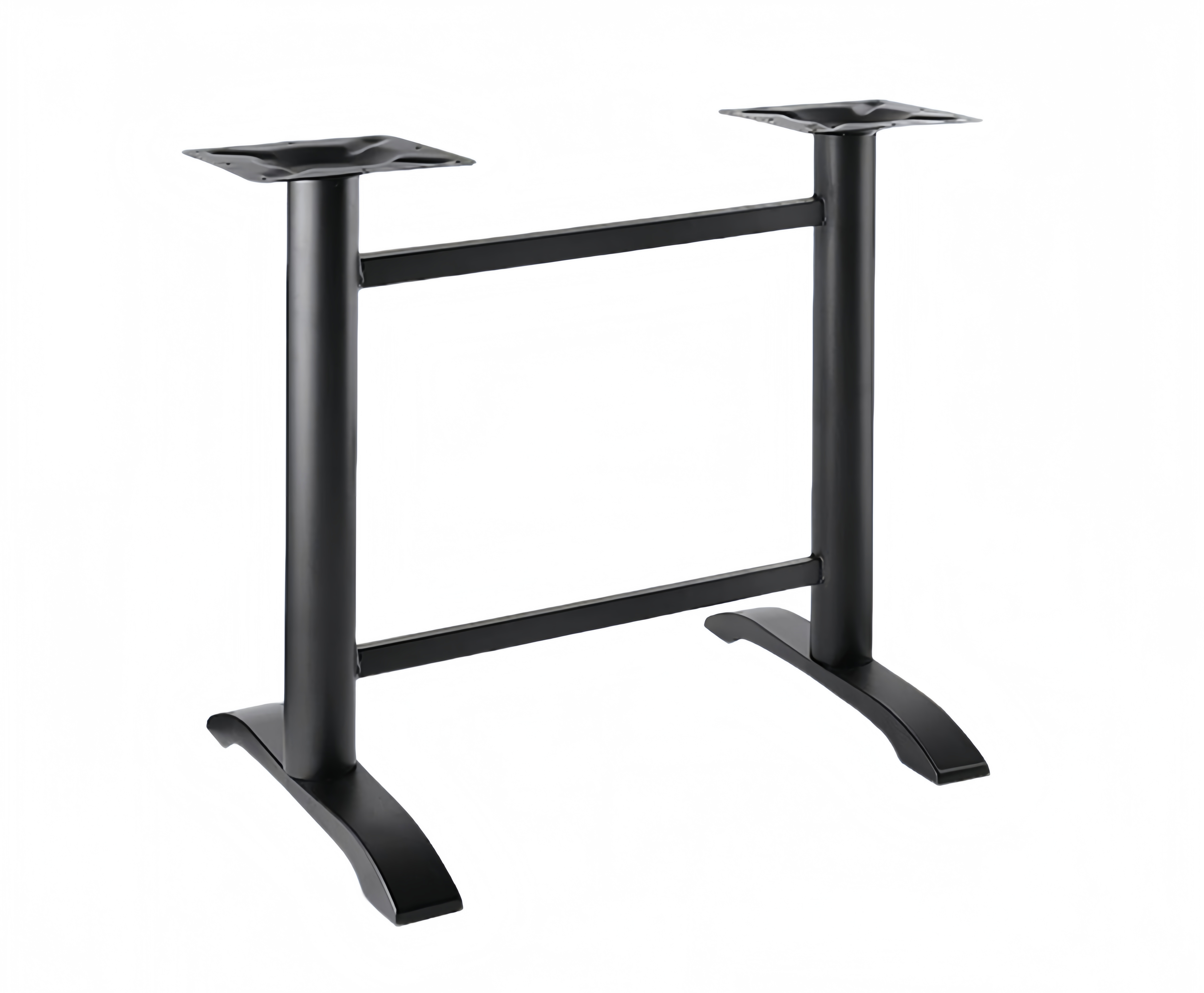 double table legs double frame cast iron table base black from Joycin China hospitality table manufacturer