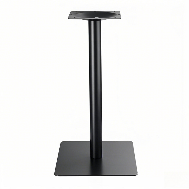 Black Stainless Steel Table Base, square cafe table dining table