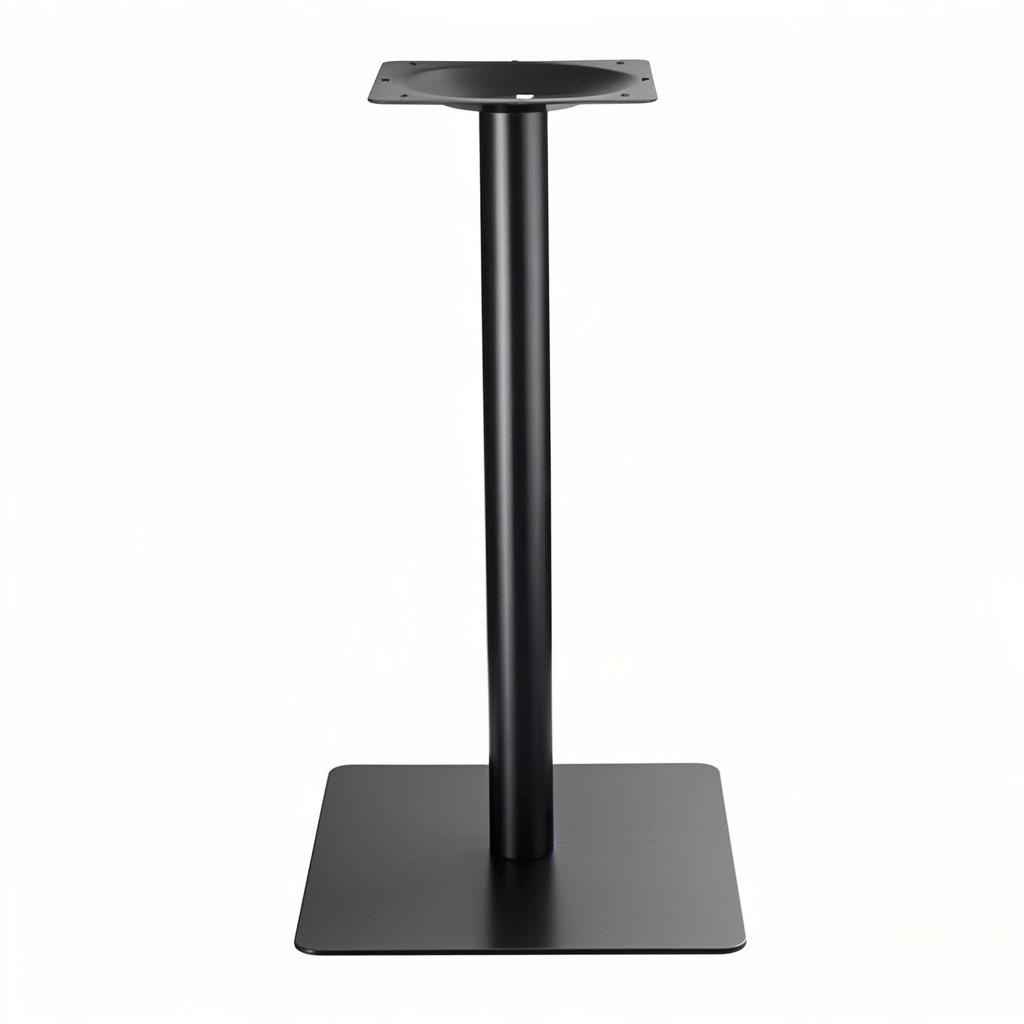 Black Stainless Steel Table Base, square cafe table dining table