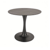 black round coffee table trumpet Cast Iron round table base from Joycin China hospitality table manufacturer