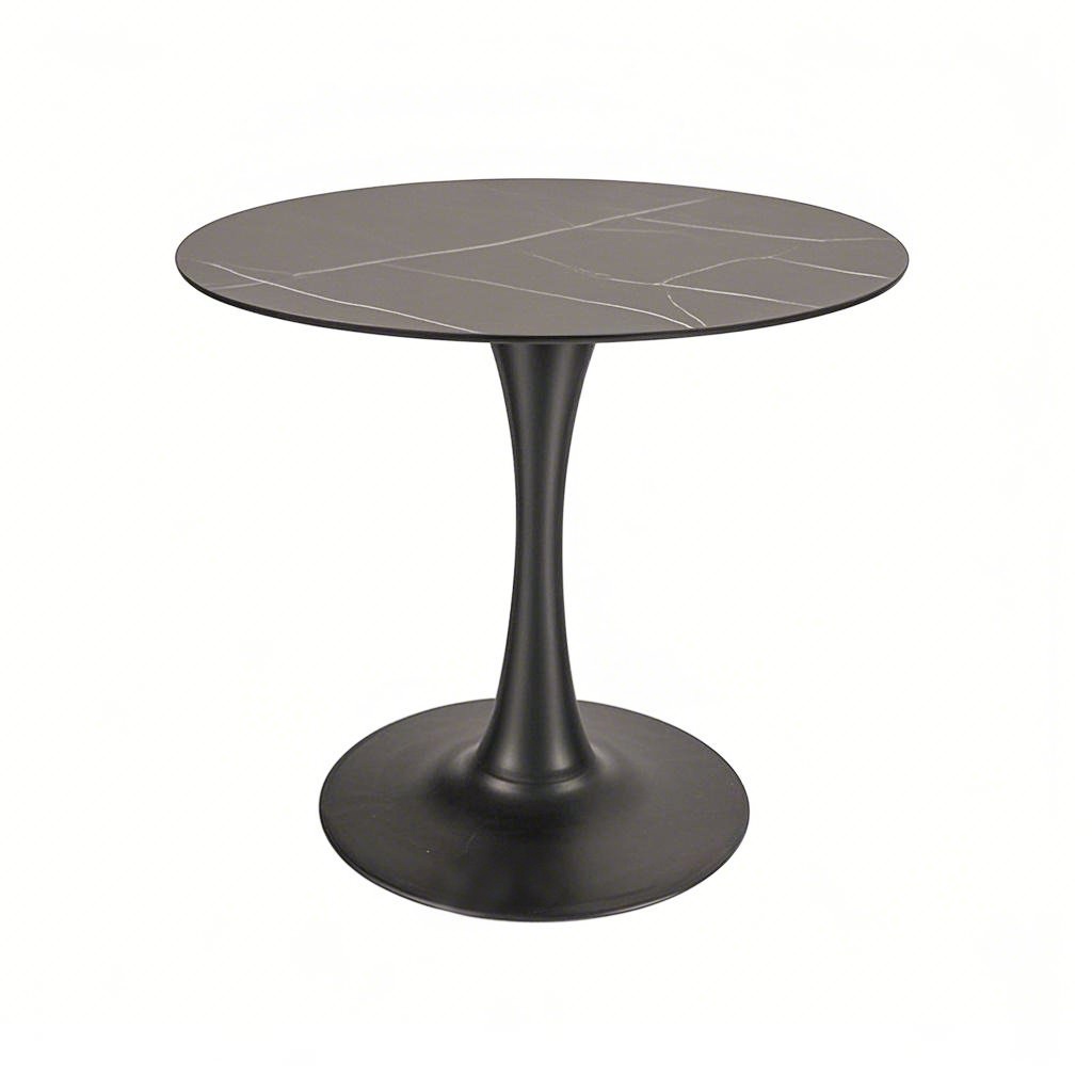 black round coffee table trumpet Cast Iron round table base from Joycin China hospitality table manufacturer
