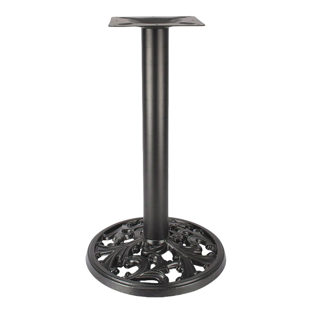 JC-B042, Patterned Black Cast Iron Table Base Round from Joycin China hospitality table manufacturer
