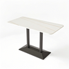 long table white double leg table frame cast iron table base rectangle from Joycin China hospitality table manufacturer