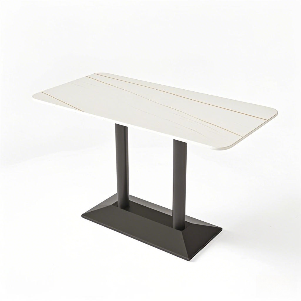 long table white double leg table frame cast iron table base rectangle from Joycin China hospitality table manufacturer