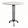 white round coffee table Ornate, 3 Legs, Vintage Style, French Flair, Black Cast Iron Table Base