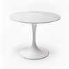white round restaurant table white Trumpet stainless steel table base from Joycin China