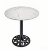 coffee table dining table Patterned Black Cast Iron Table Base Round from Joycin China hospitality table manufacturer