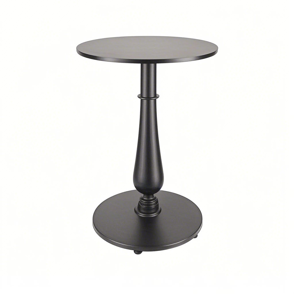 black round coffee table bistro table Antique, Vintage Style, Black Cast Iron Table Base with Vase Column,from Joycin China 