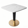 dining table cafe table Gold/Black Stainless Steel Table Base square stylish black marble
