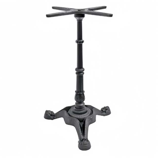  Ornate vintage retro style 3 Legs, Semi-gloss, Black Cast Iron Table Base from Joycin China hospitality table manufacturer