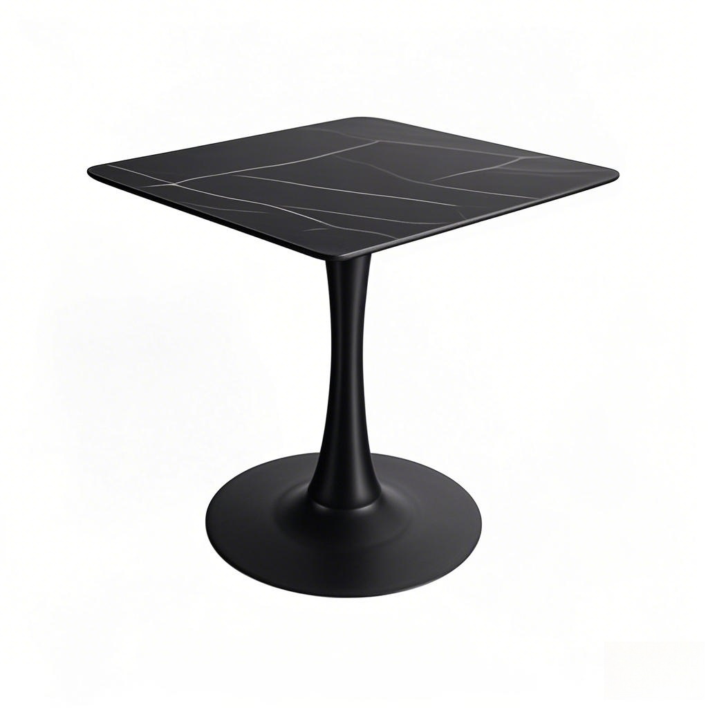 black square coffee table trumpet Cast Iron round table base from Joycin China hospitality table manufacturer