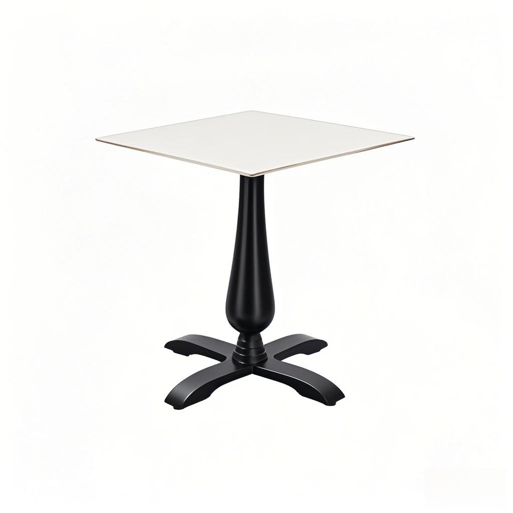 white cafe table bistro table Antique, 4 Legs, Vintage Style, Black Cast Iron Table Base with Vase Column from Joycin China