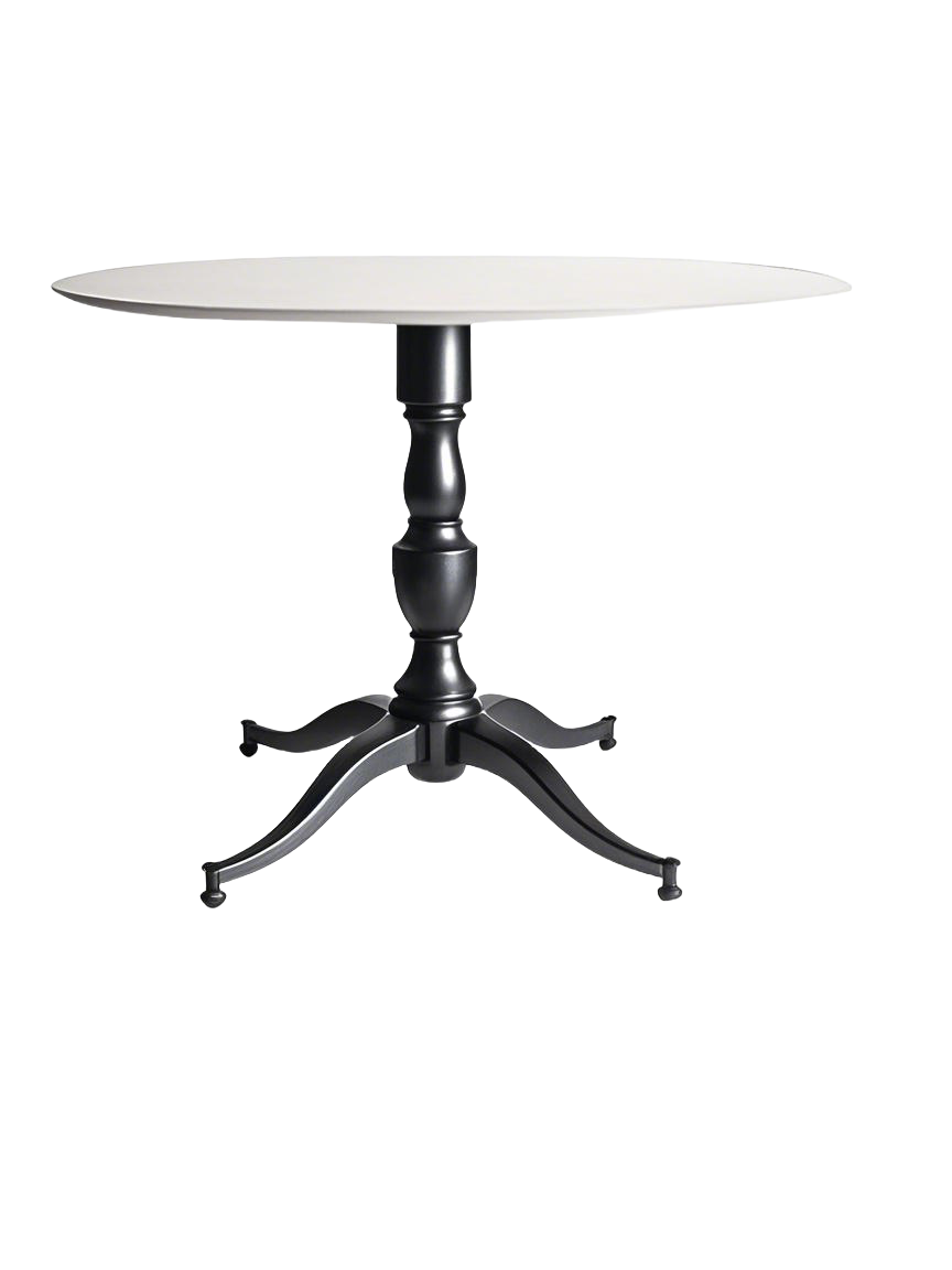 round coffee table cafe table Stylish X Design, 4 Legs, Vintage Style, Black Cast Iron Table Base from Joycin China 