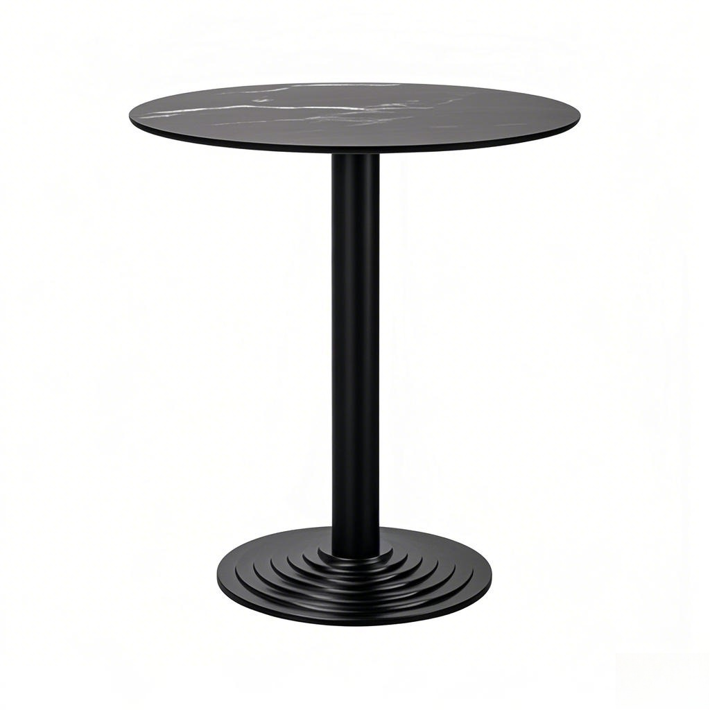 restaurant table black round black cast iron table base round from Joycin China hospitality table manufacturer